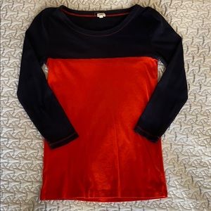 Jcrew color block shirt